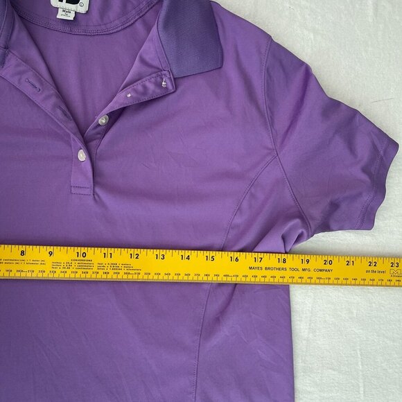 FootJoy Purple Polo Shirt Golf Apparel Cotton Blend Short Sleeve CSTOR Womens L - Picture 8 of 11